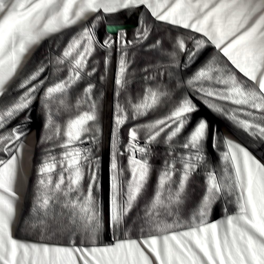 Vegan leather jacket